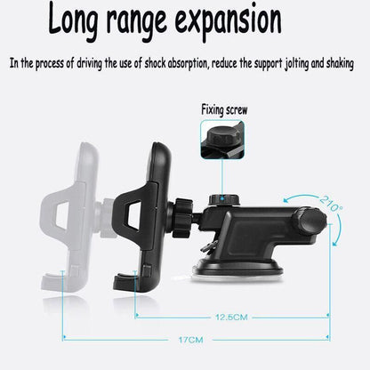 Universal 360� Windshield Mount Car Smart Phone Holder Cradle Long Neck Au