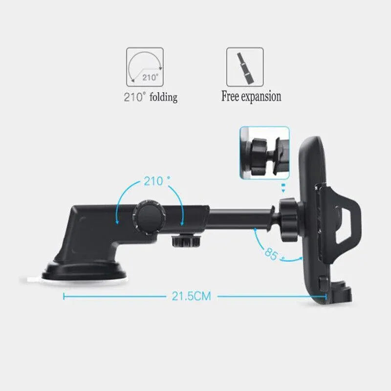 Universal 360� Windshield Mount Car Smart Phone Holder Cradle Long Neck Au