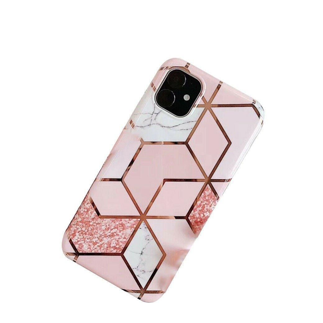 Case For Iphone 13 12 11 Pro Max Xr Xs 8 Marble Phone Shockproof Cover Silicone