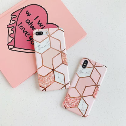 Case For Iphone 13 12 11 Pro Max Xr Xs 8 Marble Phone Shockproof Cover Silicone
