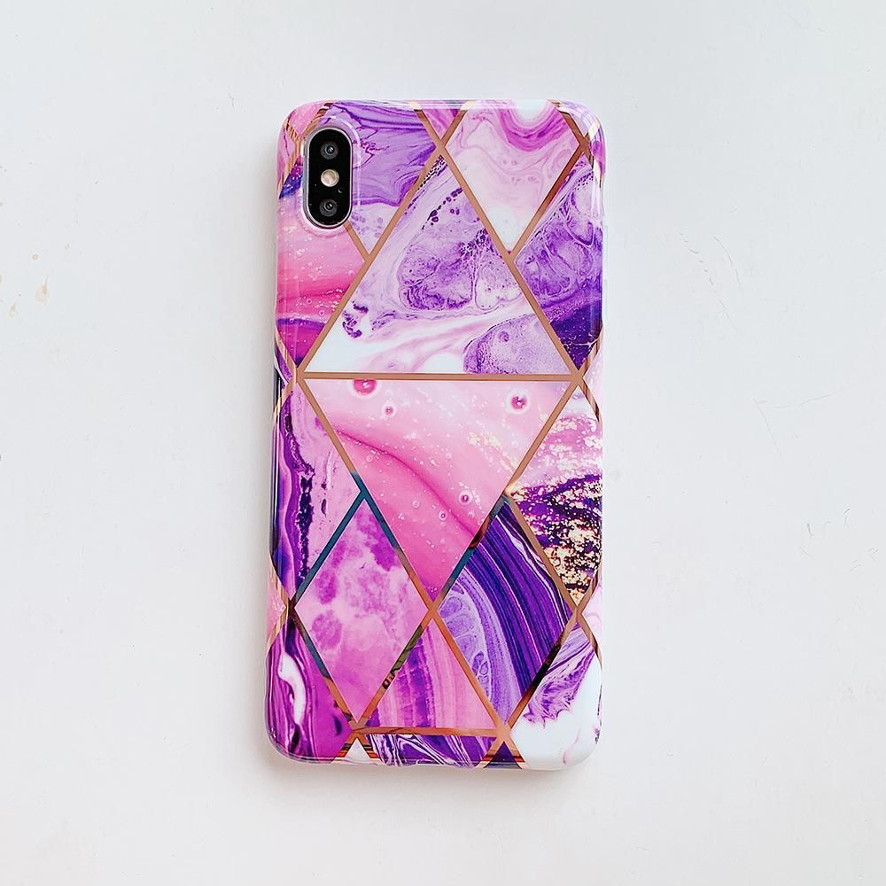 Case For Iphone 13 12 11 Pro Max Xr Xs 8 Marble Phone Shockproof Cover Silicone