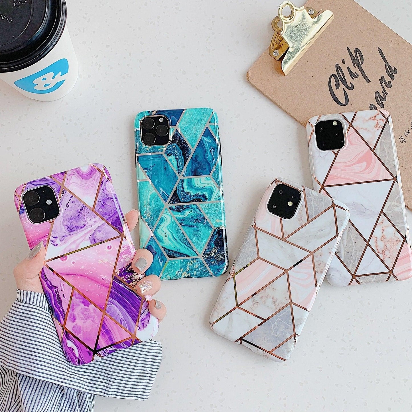 Case For Iphone 13 12 11 Pro Max Xr Xs 8 Marble Phone Shockproof Cover Silicone