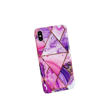 Case For Iphone 13 12 11 Pro Max Xr Xs 8 Marble Phone Shockproof Cover Silicone