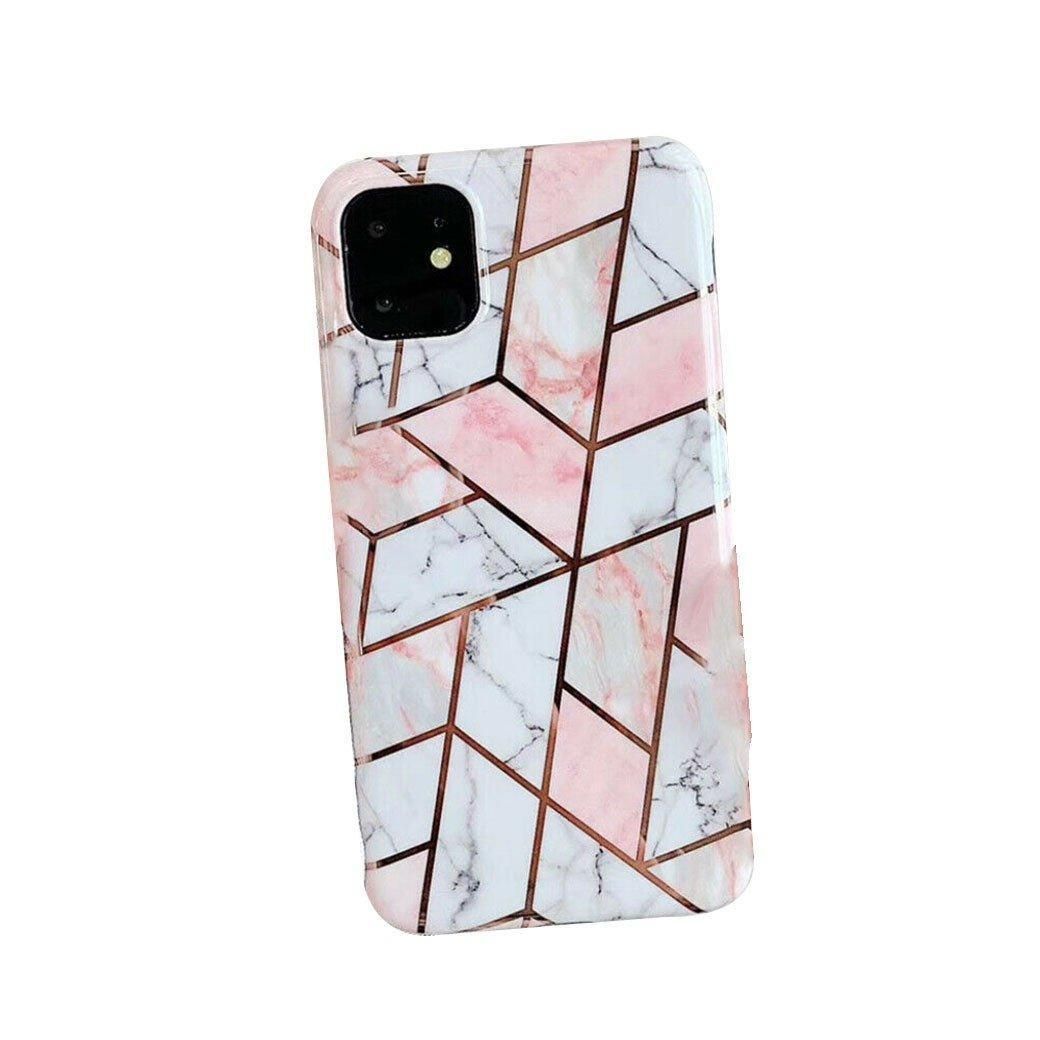 Case For Iphone 13 12 11 Pro Max Xr Xs 8 Marble Phone Shockproof Cover Silicone