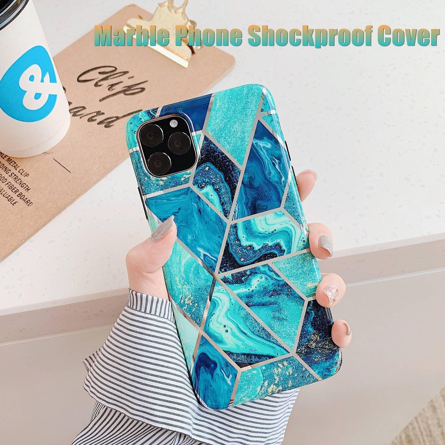Case For Iphone 13 12 11 Pro Max Xr Xs 8 Marble Phone Shockproof Cover Silicone