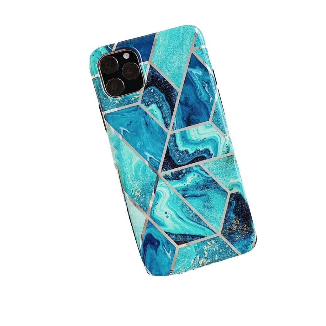 Case For Iphone 13 12 11 Pro Max Xr Xs 8 Marble Phone Shockproof Cover Silicone
