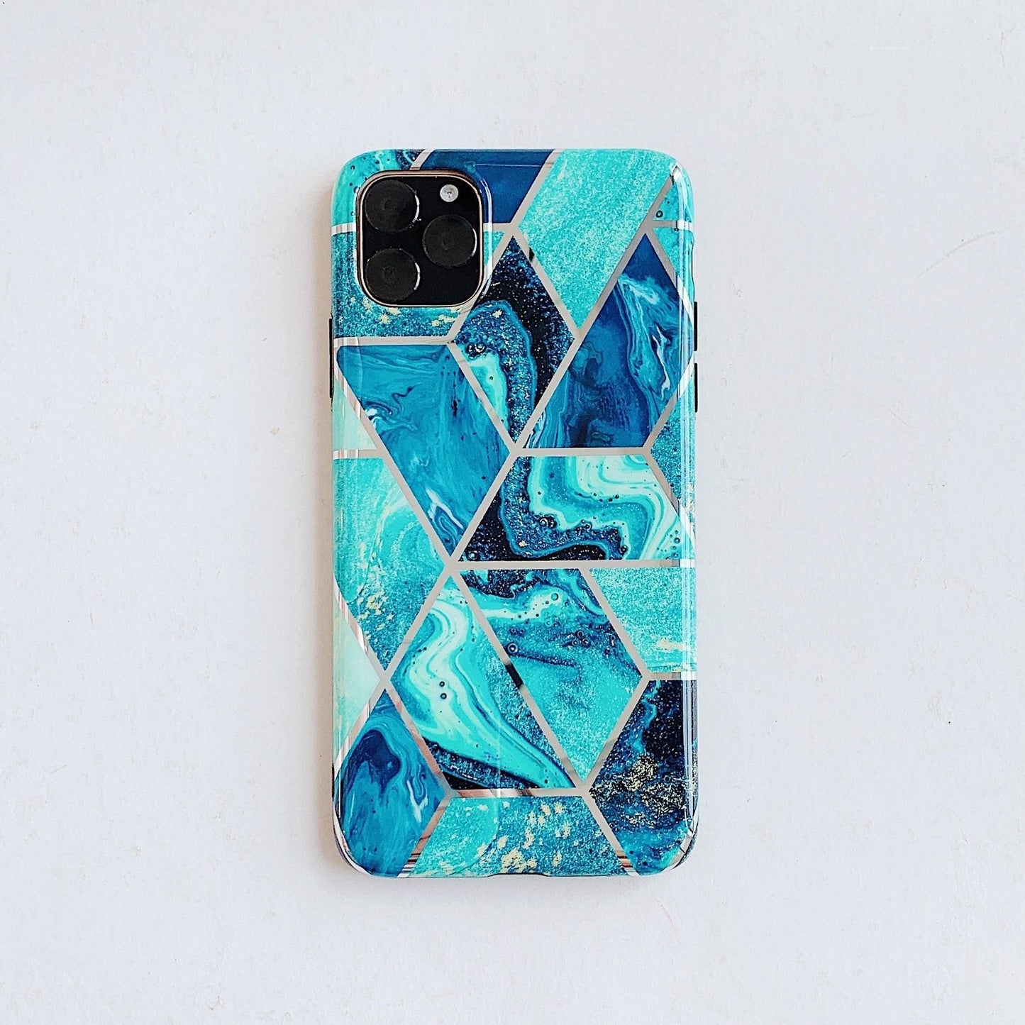 Case For Iphone 13 12 11 Pro Max Xr Xs 8 Marble Phone Shockproof Cover Silicone