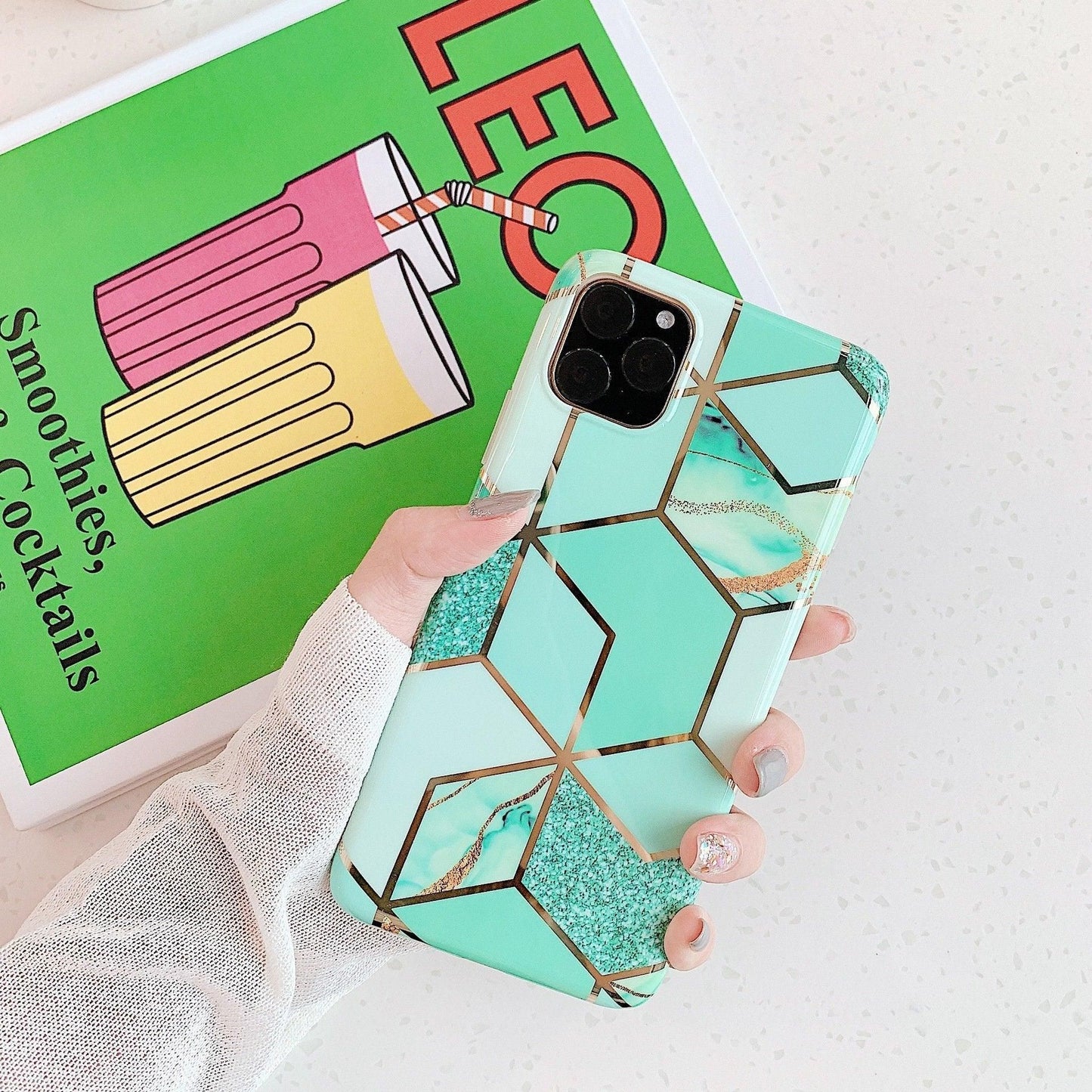 Case For Iphone 13 12 11 Pro Max Xr Xs 8 Marble Phone Shockproof Cover Silicone