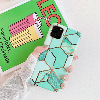 Case For Iphone 13 12 11 Pro Max Xr Xs 8 Marble Phone Shockproof Cover Silicone