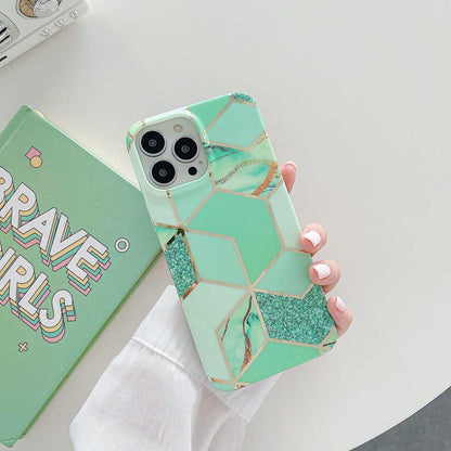 Case For Iphone 13 12 11 Pro Max Xr Xs 8 Marble Phone Shockproof Cover Silicone