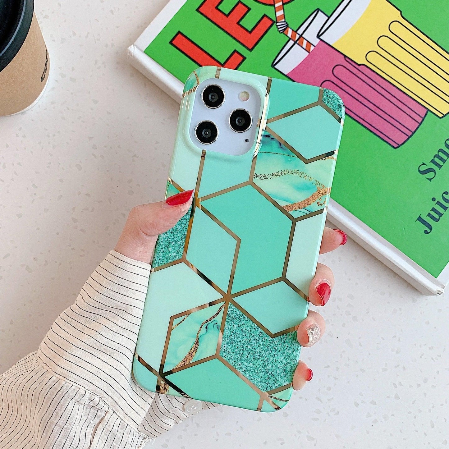 Case For Iphone 13 12 11 Pro Max Xr Xs 8 Marble Phone Shockproof Cover Silicone