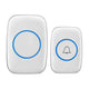 Wireless Doorbell Kit Home Call Button Remote Control White Waterproof Chime - White