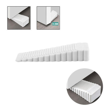 2Pcs Thick Rubber Wedge Door Stoppers Floor Carpet Heavy Duty Door Stop Security