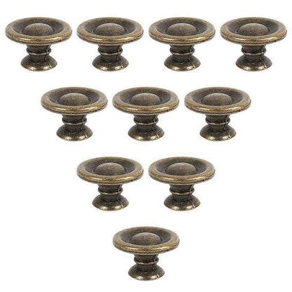 10/20/40Pcs Antique Brass Drawer Knobs Vintage Cabinet Handles Cupboard Pulls - 10PCS