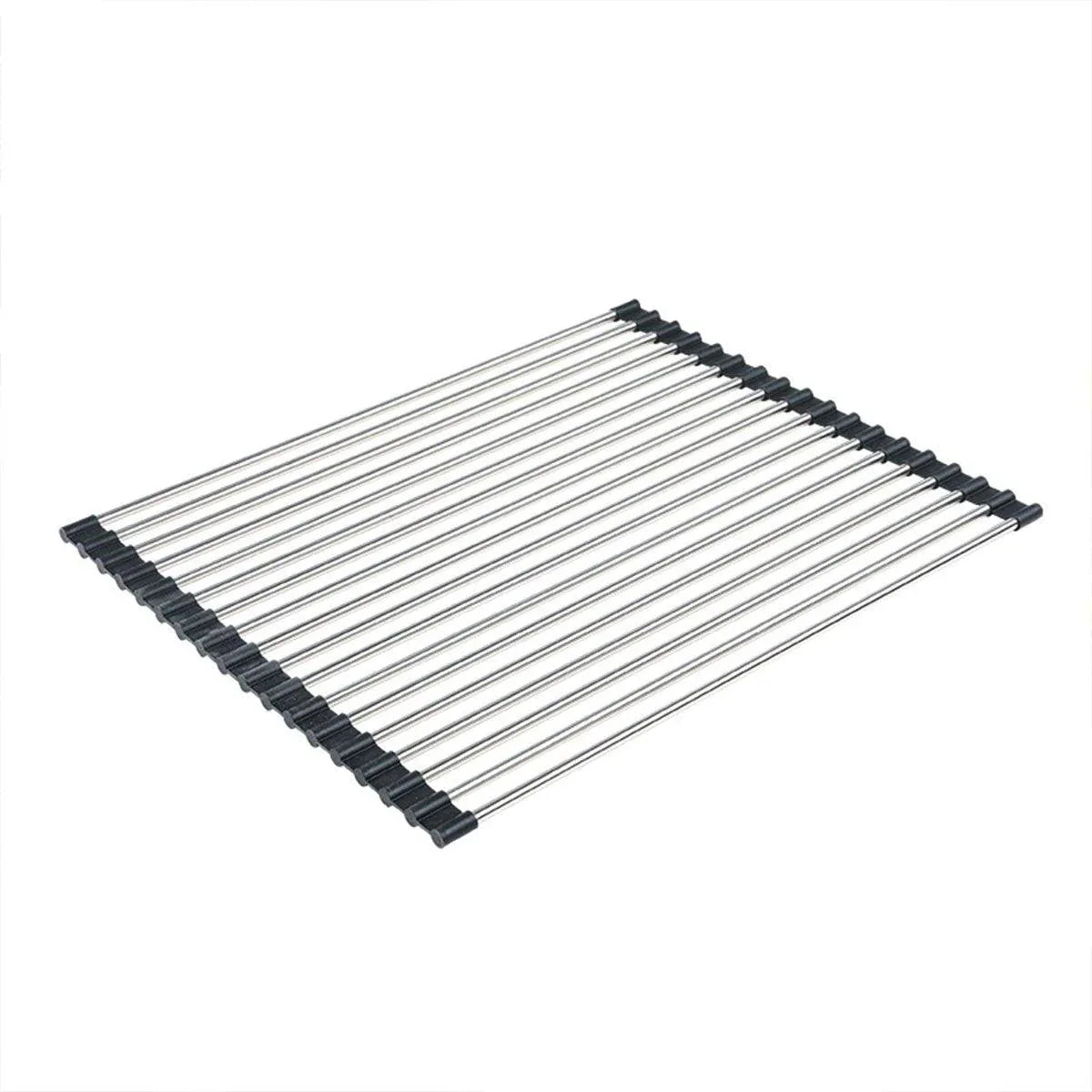 Multifunctional Stainless Steel Draining Rack Folding Sink Organizer for Kitchen - 580 x 400mm - Mekamart Australia