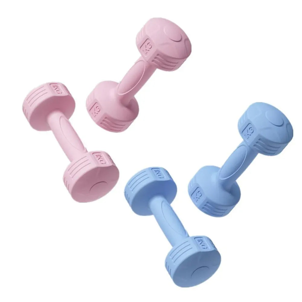 Ladies 1kg Dumbbells for Fitness Exercise Yoga Home Training Slim Arm Workout - Blue