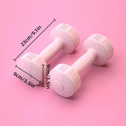 Ladies 1kg Dumbbells for Fitness Exercise Yoga Home Training Slim Arm Workout - Blue