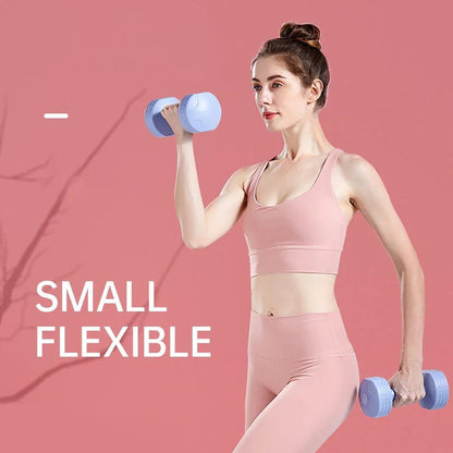 Ladies 1kg Dumbbells for Fitness Exercise Yoga Home Training Slim Arm Workout - Pink