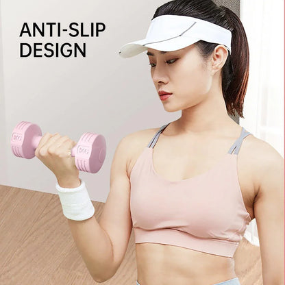Ladies 1kg Dumbbells for Fitness Exercise Yoga Home Training Slim Arm Workout - Pink