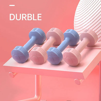 Ladies 1kg Dumbbells for Fitness Exercise Yoga Home Training Slim Arm Workout - Pink