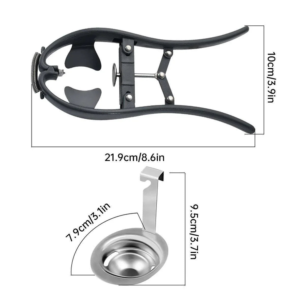 Quick Egg Opener Whisk Baking Kitchen Gadget Tool for Easy Cooking and Meal Prep - Mekamart Australia