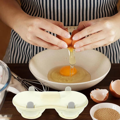 Microwave Egg Steamer With Lid Kitchen Egg Cooker Poacher Steam Box Container - White - Mekamart Australia