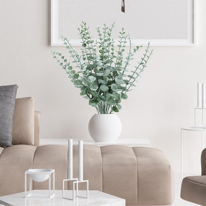 Artificial Eucalyptus Leaf Flowers Fake Green Plant Nordic Home Party Decor - Mekamart Australia