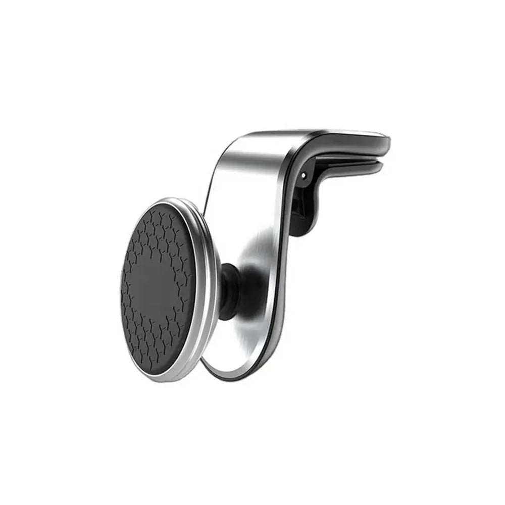 Universal Car Phone Holder Mini 360 Degree Rotating Air Vent Mount Clip Stand - Silver