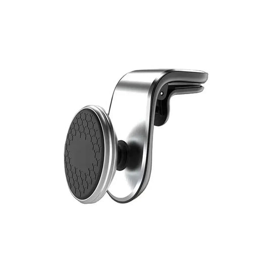 Universal Car Phone Holder Mini 360 Degree Rotating Air Vent Mount Clip Stand - Silver