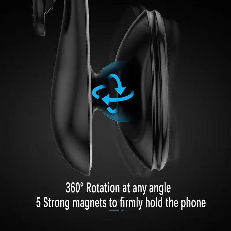 Universal Car Phone Holder Mini 360 Degree Rotating Air Vent Mount Clip Stand - Silver