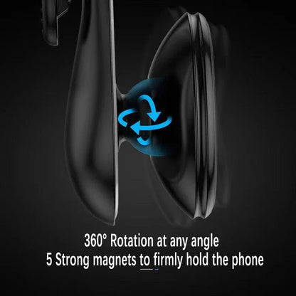 Universal Car Phone Holder Mini 360 Degree Rotating Air Vent Mount Clip Stand - Silver