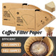 100PCS Coffee Filter Paper Drip Cone Funnel Handmade Filters for Coffee Machine - V02-100PCS - Mekamart Australia