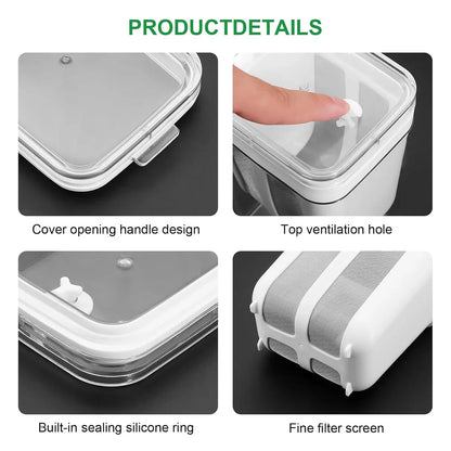 Yoghurt Strainer Filter 1100ml Plastic Container for Draining Yogurt Cheese - Mekamart Australia