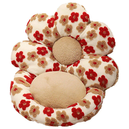 Cute Soft Seat Cushion Flower Shaped Lazy Sofa Pad for Office Chairs and Home Use - Green - Mekamart Australia
