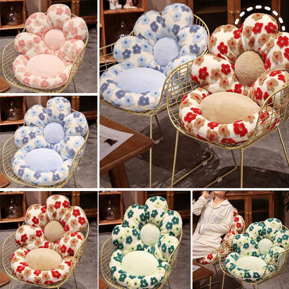 Cute Soft Seat Cushion Flower Shaped Lazy Sofa Pad for Office Chairs and Home Use - Red - Mekamart Australia
