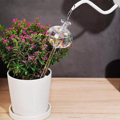2PCS Automatic Glass Watering Cactus Plant Flower Self Drip Irrigation Tool - Green - Mekamart Australia