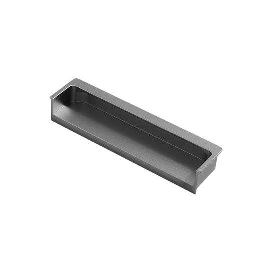 Hidden Recessed Cabinet Handle 120mm 200mm Slotted Drawer Door Pull Furniture - Grey-120mm