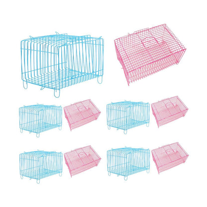 Small Bird Transport Collapsible Cage Travel Pet Carrier Portable Folding Cage - L