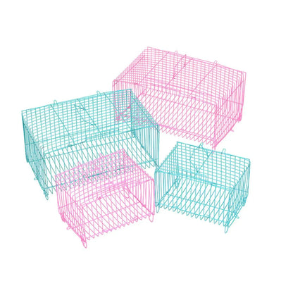Small Bird Transport Collapsible Cage Travel Pet Carrier Portable Folding Cage - L