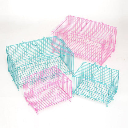 Small Bird Transport Collapsible Cage Travel Pet Carrier Portable Folding Cage - L