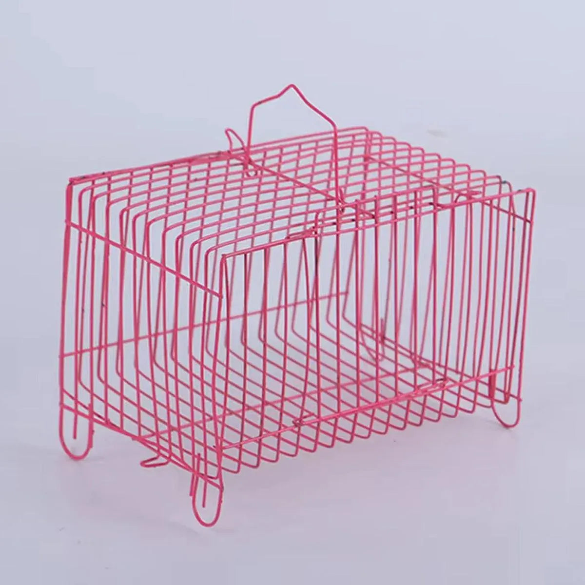 Small Bird Transport Collapsible Cage Travel Pet Carrier Portable Folding Cage - L