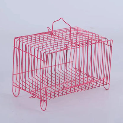 Small Bird Transport Collapsible Cage Travel Pet Carrier Portable Folding Cage - L