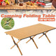 Folding Table Portable Picnic Camping Table Egg Roll Multi Function Outdoor - Mekamart Australia