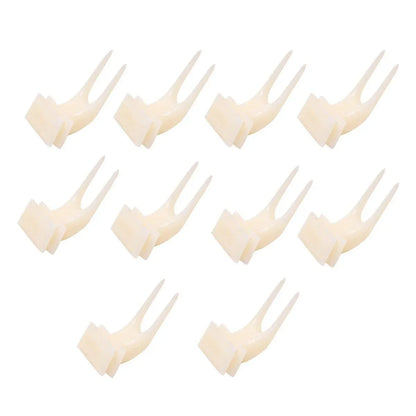 10pcs Parrot Bird Supplies Large Fruit Fork Plastic Utensils for Birds Cage