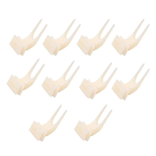 10pcs Parrot Bird Supplies Large Fruit Fork Plastic Utensils for Birds Cage