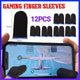 12Pcs Gaming Finger Sleeve Mobile Screen Game Controller Sweatproof Gloves Au