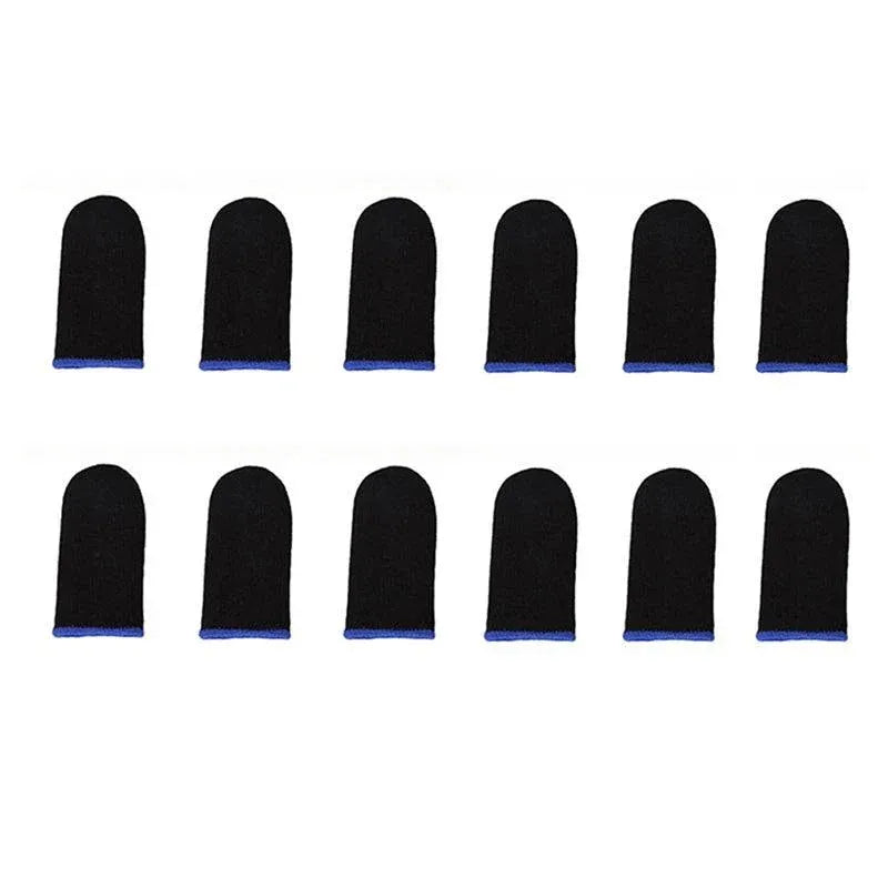 12Pcs Gaming Finger Sleeve Mobile Screen Game Controller Sweatproof Gloves Au