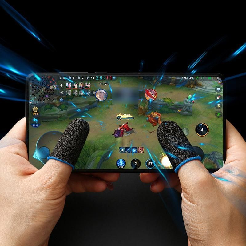 12Pcs Gaming Finger Sleeve Mobile Screen Game Controller Sweatproof Gloves Au