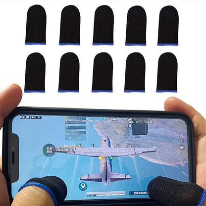12Pcs Gaming Finger Sleeve Mobile Screen Game Controller Sweatproof Gloves Au