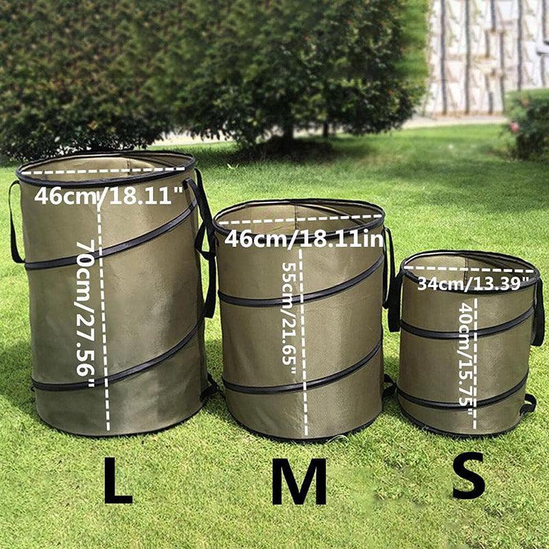 Collapsible Leaf Bin Outdoor Waste Bin for Garden Yard Cleanup and Storage - S - Mekamart Australia